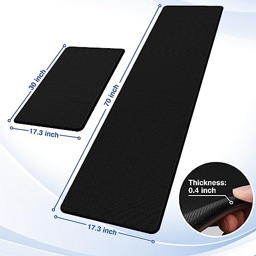StepRite Kitchen Mats for Floor, 2-Piece Anti-Fatigue Kitchen Rugs - Image 2