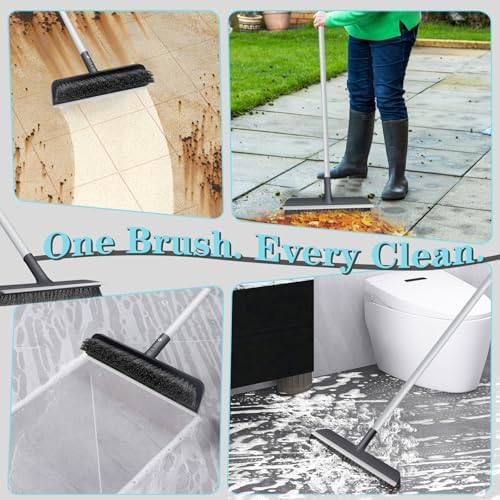 Floor Scrub Brush for Cleaning Bathroom, Garage and Deck - Image 5