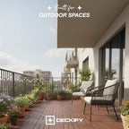 Acacia Wood Interlocking Deck Tiles Outdoor Flooring - Image 3