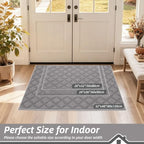 BEQHAUSE Dirt Trapper Door Mat 24" x 36" Non-Slip Washable - Image 2