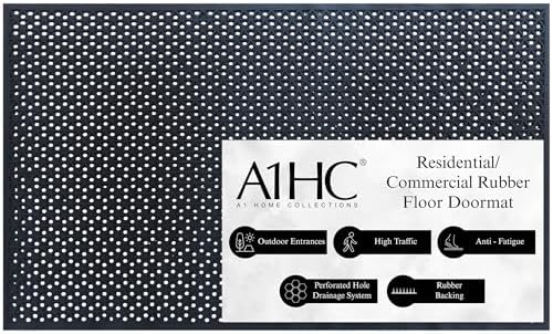 A1HC New All Purpose Rubber Extra Drain 70% Area Floor Mat by A1HomeCollectionsLLC