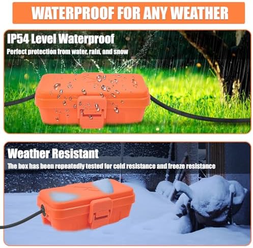 Hrensaw Small Weatherproof Electrical Connection Box, Outdoor Electrical Box - Image 4