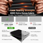 QH.HOME Fire Pit Cover for Ninja Fireside 360 Fire Pit 600D 100% Waterproof - Image 4