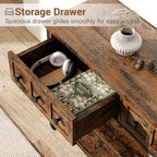 Garvee 52" Console Table with 3 Drawers, Roman Column Entryway Table, Narrow - Image 6