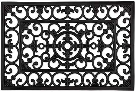 DII Rubber Doormats Collection All Weather, Natural Wrought Iron by DII