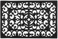 DII Rubber Doormats Collection All Weather, Natural Wrought Iron by DII