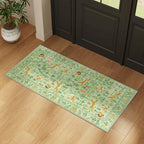 DUKINO 2x4 Rug for Entryway, Animal Washable Rug for Kitchen, Light Green - Image 6