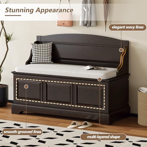 Knocbel Rustic Entry Storage Bench - Image 6