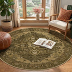 RELEANY Washable Area Rug, Round 4ft - Image 2