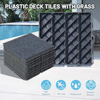 Interlocking Deck Tiles Outdoor Waterproof, Composite Patio Flooring - Image 2