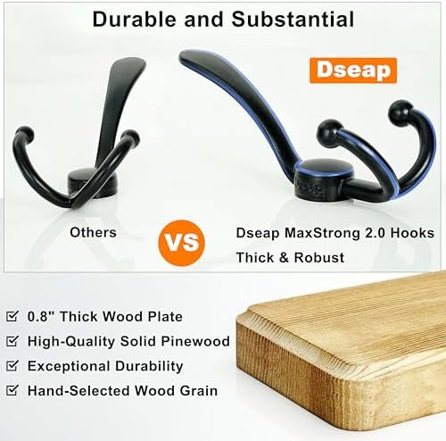 Dseap Coat Rack Wall Mount - Image 4