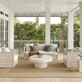 nuLOOM Asha Light Brown Bordered Indoor/Outdoor Area Rug by nuLOOM