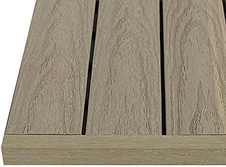1 in. x 1 ft. Quick Deck Composite Deck Tile Straight Trim by NewTechWood
