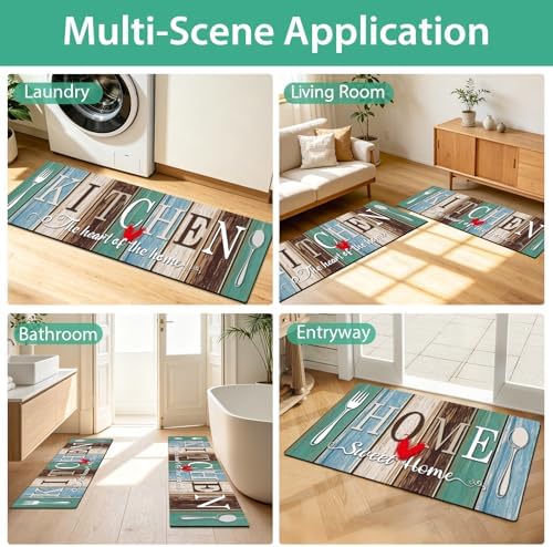Kitchen Rugs Set 3 Piece, Non Slip Kitchen Mat - Image 6