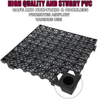 12 Pack 12" Interlocking Rubber Bathroom Flooring Tiles Non-Slip Pool Mat - Image 5