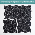 Pebble Tile, Pebble Tiles for Shower Floor Kitchen Backsplash Bathroom Black - Image 5