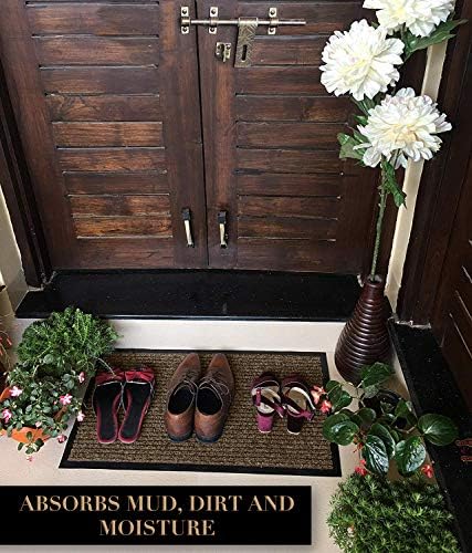 LuxUrux 2-Pack Striped Brown Door Mats - Image 6