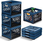 CleverMade Collapsible Milk Crate - 25L - Ocean by CleverMade