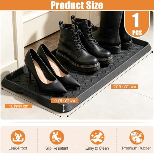 Rubber Boot Trays Heavy Duty, Waterproof Shoe Mat - Image 2