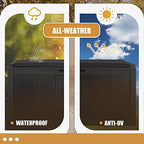 Devoko 100 Gallon Resin Waterproof Outdoor Storage Box - Image 7