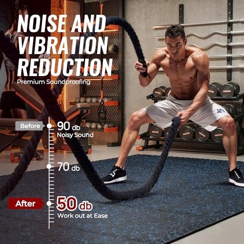 SUPERJARE 0.79'' Extra-Thick 36 Pcs 144 Sq Ft Exercise Equipment Mats - Image 6