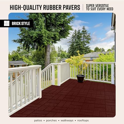 Playsafer Brick Rubber Interlocking Tiles | 16 X 16 | Easy Install - Image 3