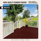 Playsafer Brick Rubber Interlocking Tiles | 16 X 16 | Easy Install - Image 3