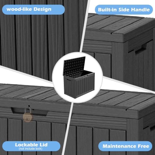 Outdoor Storage Box Waterproof, 45 Gallon Deck Box - Image 5