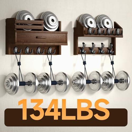 Solid Wood Wall Mounted Coat Rack - Image 2