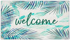 Jvpke Tropical Monstera Leaf Welcome Mat by TowelDecoration