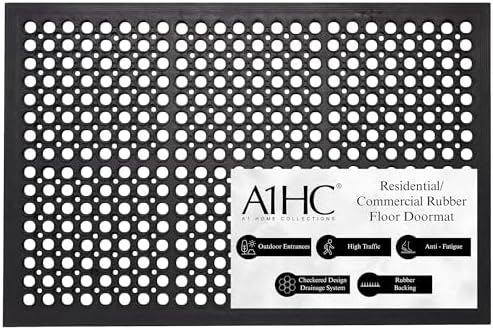 A1HC Anti Fatigue Rubber Floor Mat Non-Slip Restaurant Mat by A1HomeCollectionsLLC