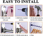Clothes Hanger Rack Swing Arm, Folding Clothes Hanger Wall Mounted Space Saving - Image 7