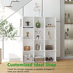 C&AHOME Cube Storage Organizer, 12-Cube Shelf Units, Closet Cabinet Milky - Image 5