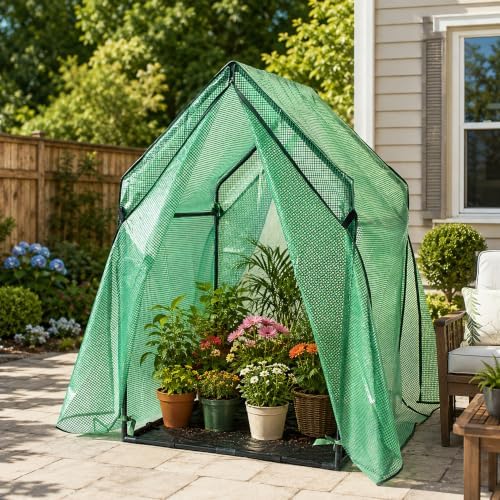 Gardzen Mini Greenhouse, PE Cover - Image 7