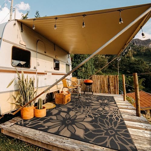 GENIMO Outdoor Rug, Waterproof Plastic Rugs 10'x14' - Image 4