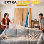ZENOWICK 6 Pack Plastic Drop Cloth, 9x12 Ft Plastic Sheeting - Image 6