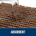 OLANLY Dog Door Mat for Muddy Paws 40x32, Extra Absorbent Chenille Mud Mat - Image 4