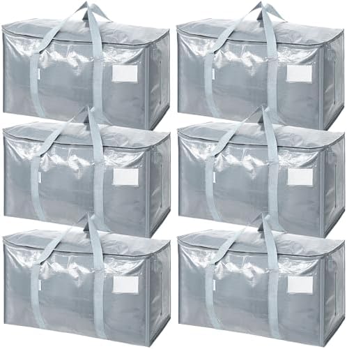 TICONN 6 Pack Extra Large Moving Bags Heavy Duty by TICONN