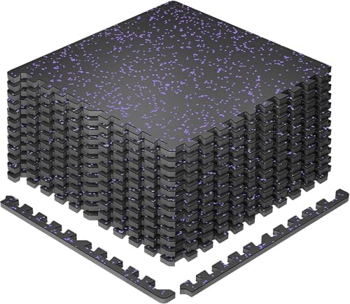 SUPERJARE 0.79'' Extra-Thick 12 Pcs 48 Sq Ft Exercise Equipment Mats by SUPERJARE