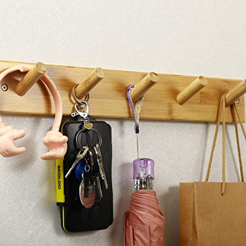 SKOLOO Coat Rack Wall Mount 17 inch, 5 Hooks, Shaker Style - Image 6