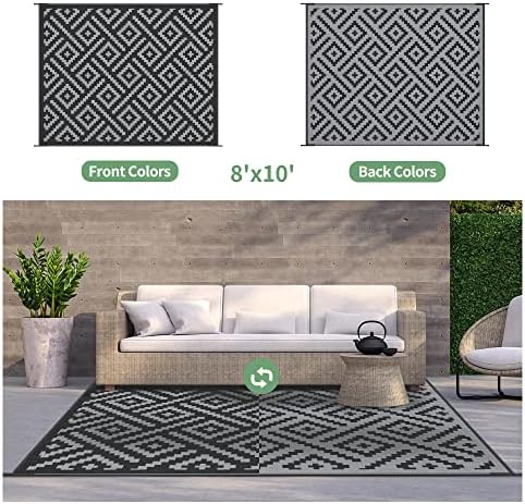 GENIMO Outdoor Rug, Waterproof Plastic Rugs - Image 2