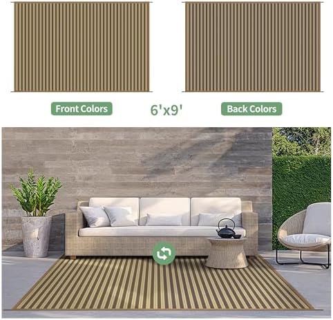 GENIMO Outdoor Rug, Waterproof Plastic Rugs - Image 5