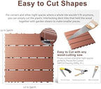 EchoDeck Interlocking Deck Tiles, 54 Pack Deck Tiles Interlocking Outdoor All - Image 6