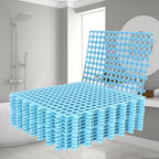 12 Pack 12" x 12" Drainage Interlocking Floor Mats, Non-Slip Shower Bathroom by OAFHZMAO