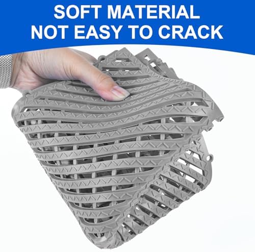 MYFAMIREA Modular Interlocking Cushion 12 Pack 11.8" x 11.8" Rubber Floor Tiles - Image 3