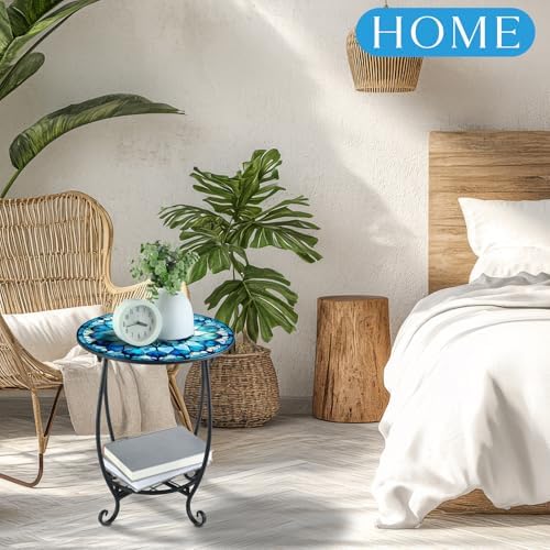 Cinnvoice Outdoor Side Table Small End Patio Porch Table - Image 6