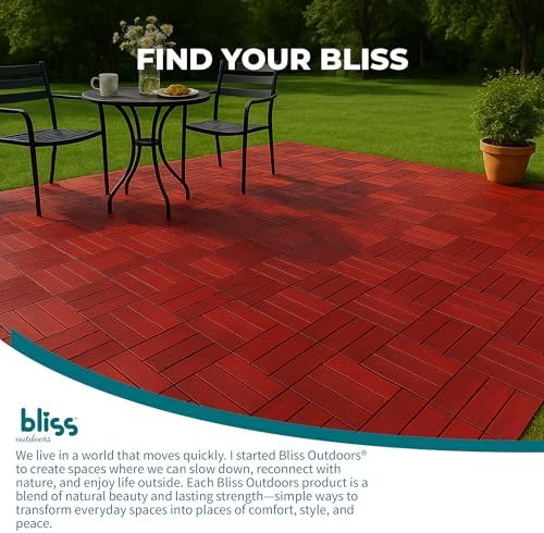 Bliss Outdoors Acacia Interlocking Deck Tiles - Image 6
