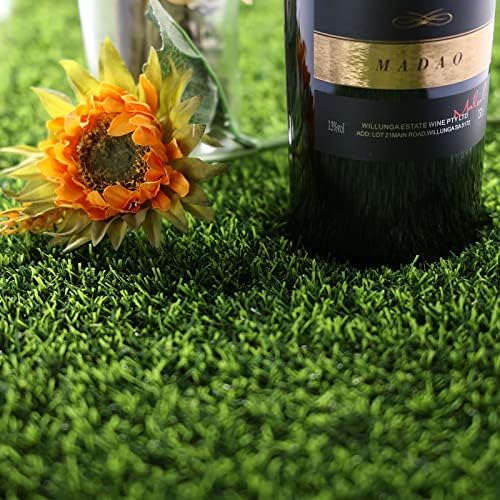 Kesfey 12 x 72 Inch Artificial Faux Grass Table Runner Green - Image 7