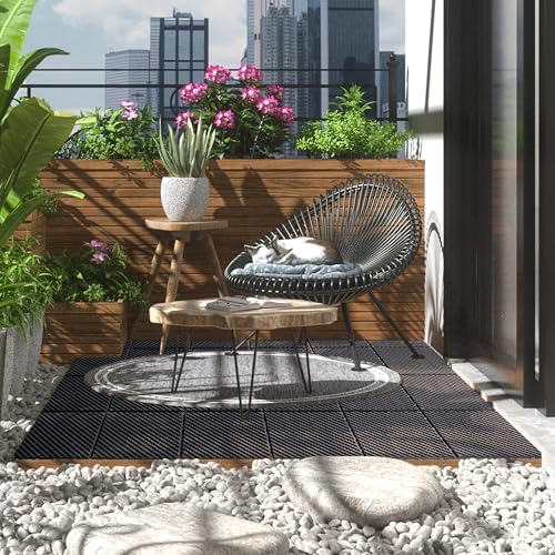 Domi Plastic Interlocking Deck Tiles, 36 Pieces One Pack, 3018 Series - Image 5