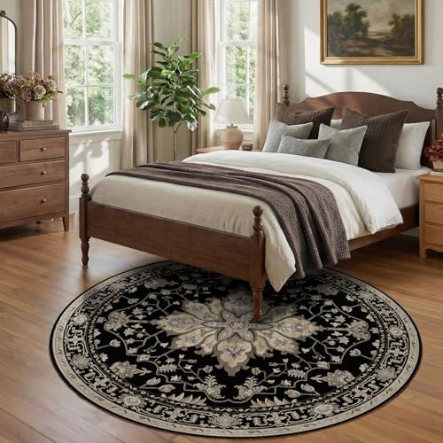 RELEANY Washable Area Rug, Round 7ft - Image 2